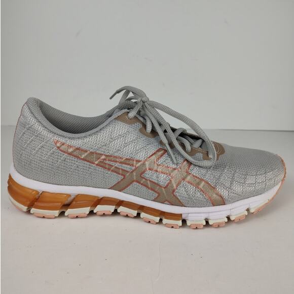 Asics Gel-Quantum 180 silver/pink athletic casual running shoes womens size 9 - Picture 1 of 8